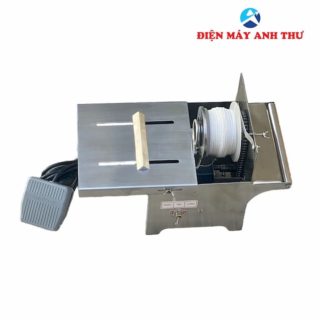 Máy buộc chỉ xúc xích chạy điện